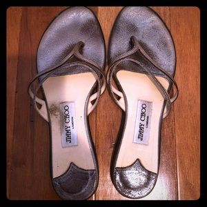 Jimmy Choo shimmer sandals